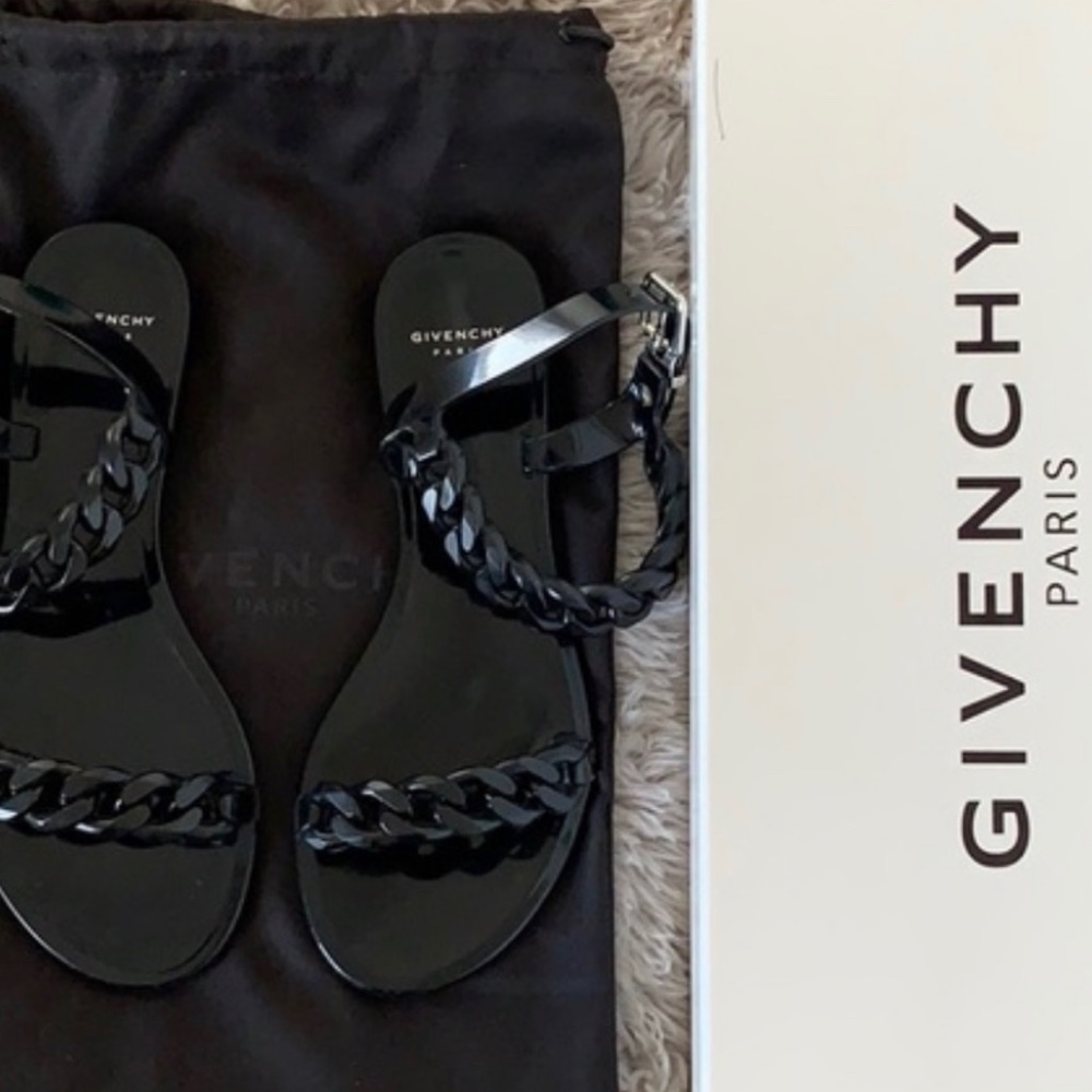 Givenchy Jelly Plate black sandals